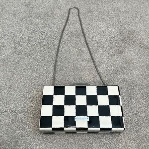 Kate Spade checkered flag purse